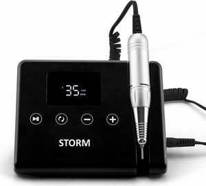 מכונת שיוף מקצועית למניקור ופדיקור קשה STORM צבע שחור מכונת שיוף מקצועית למניקור ופדיקור קשה STORM צבע שחור