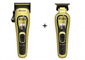 סט מכונות ססוניק רוקיט וקומיט X (זהב) Sassonic סט מכונות ססוניק רוקיט וקומיט X (זהב) Sassonic